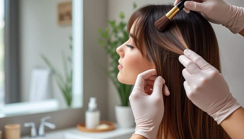 découvrez notre application de pigments capillaires sans ammoniaque pour une coloration maison facile, sûre et résultat professionnel.
