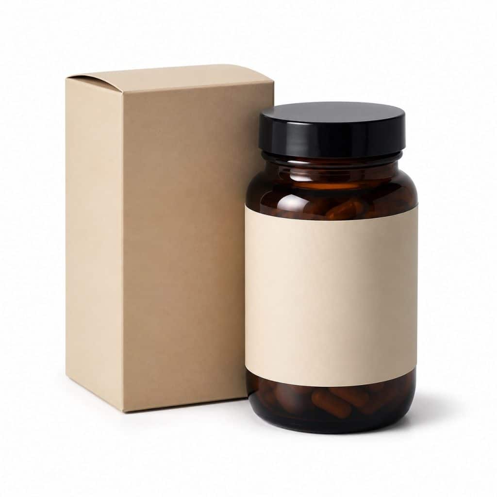 Complexe adaptogène (ashwagandha, rhodiole, maca), boîte de 60 gélules présenté seul