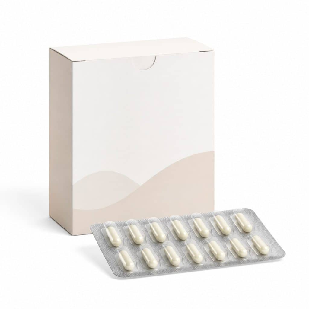 Complexe probiotique voyage, boîte de 14 gélules présenté seul