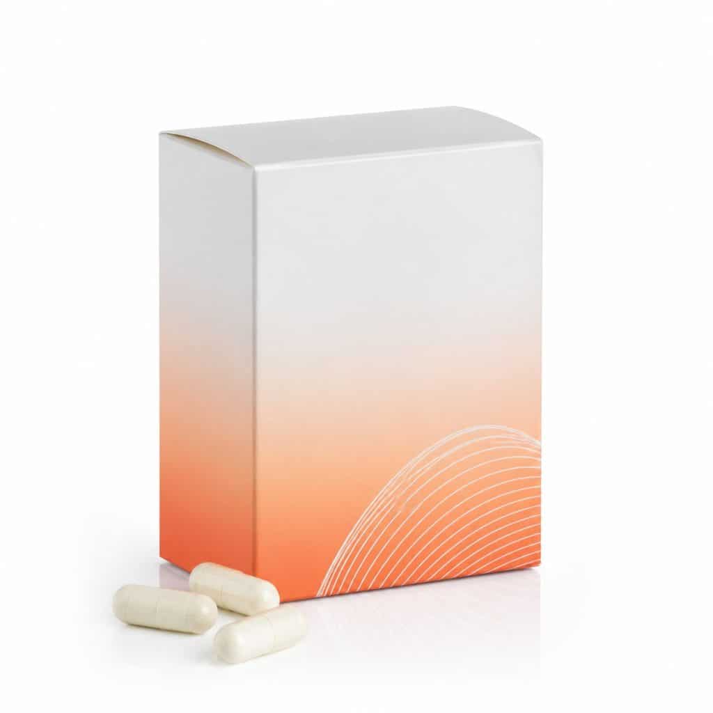 Complexe vitamine C et fer bisglycinate, boîte de 60 gélules présenté seul