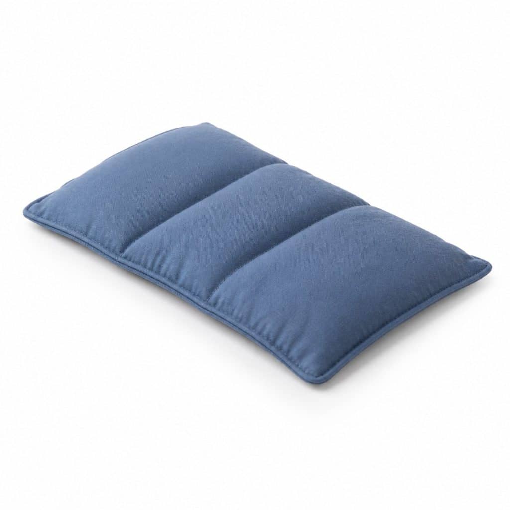 Coussin thermique aux graines de lin, chaud ou froid présenté seul