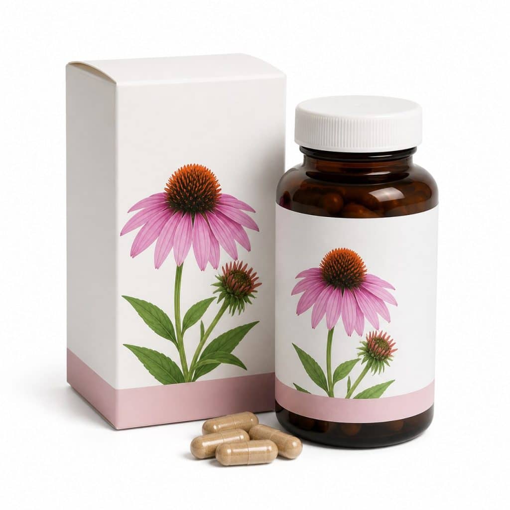 Échinacée bio, boîte de 60 gélules présenté seul