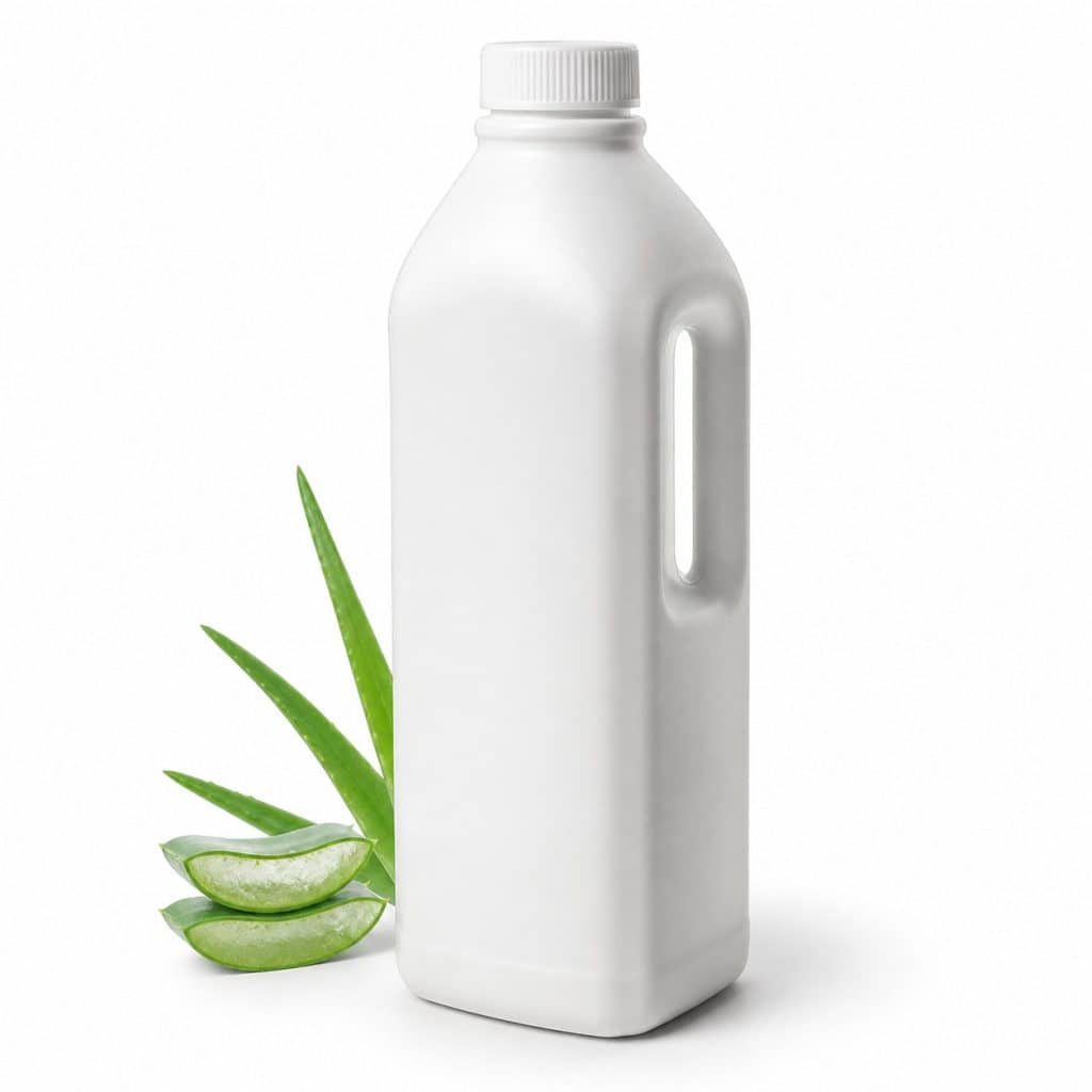 Gel d'aloe vera à boire, flacon d'un litre présenté seul