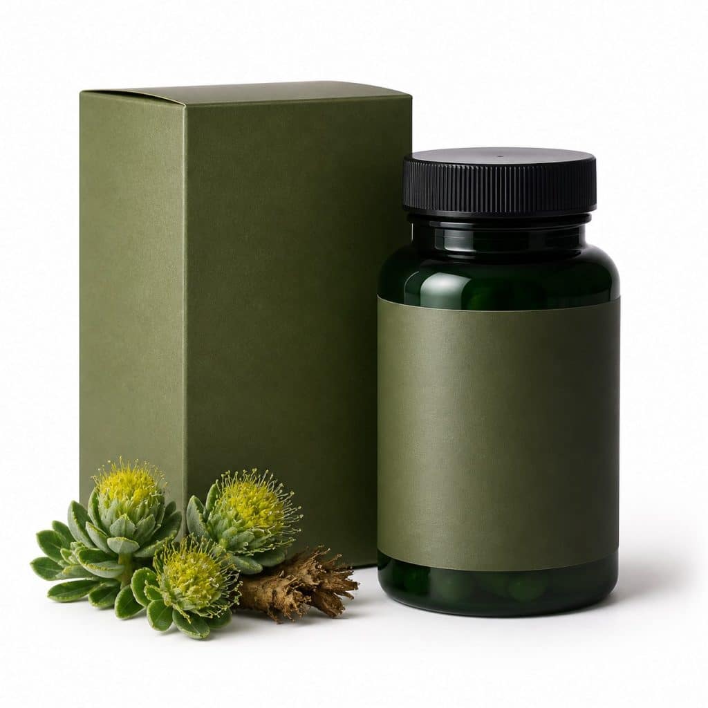 Rhodiola rosea, boîte de 60 gélules présenté seul