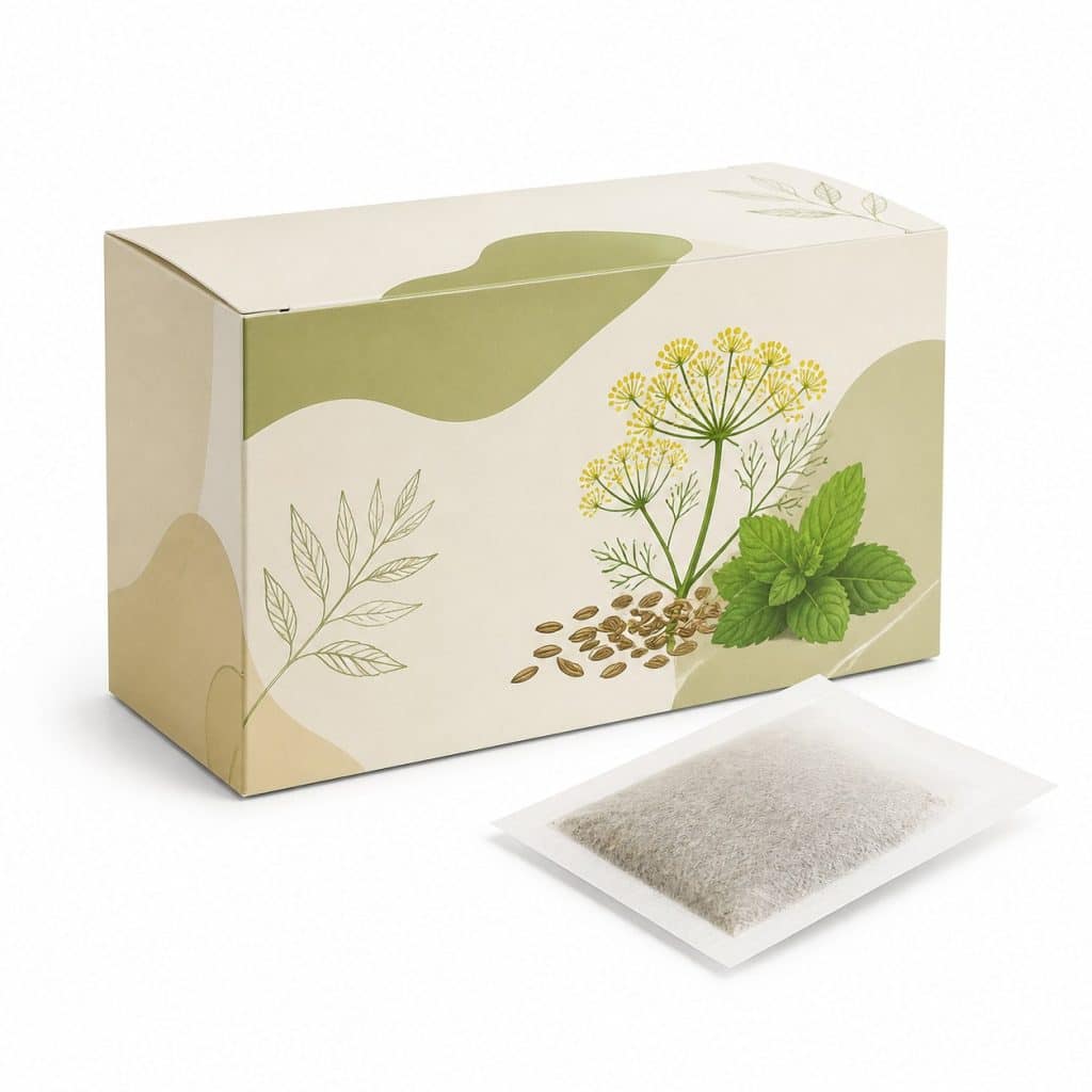 Tisane digestion difficile (fenouil, anis, menthe), boîte de 20 sachets présenté seul