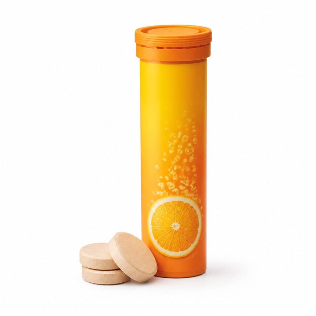 Vitamine C 1000 mg à croquer, tube de 30 comprimés présenté seul